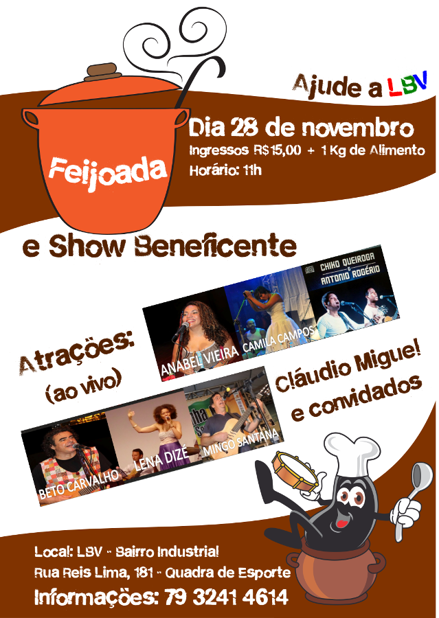 Cartaz Feijoada Beneficente