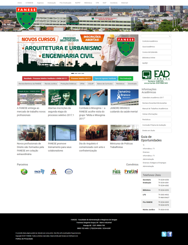 Portal Institucional FANESE
